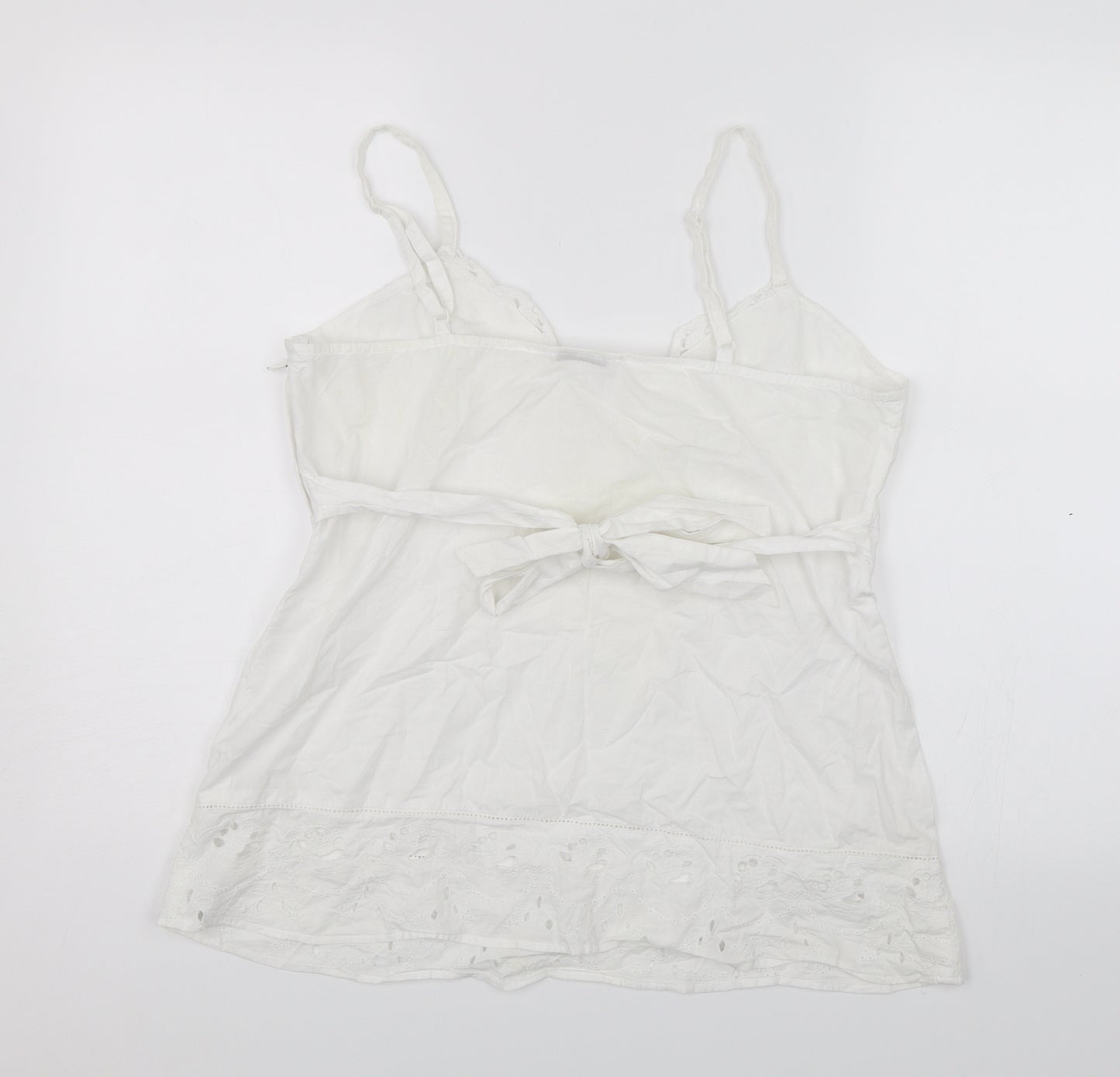 New Look Womens White   Camisole Blouse Size 16