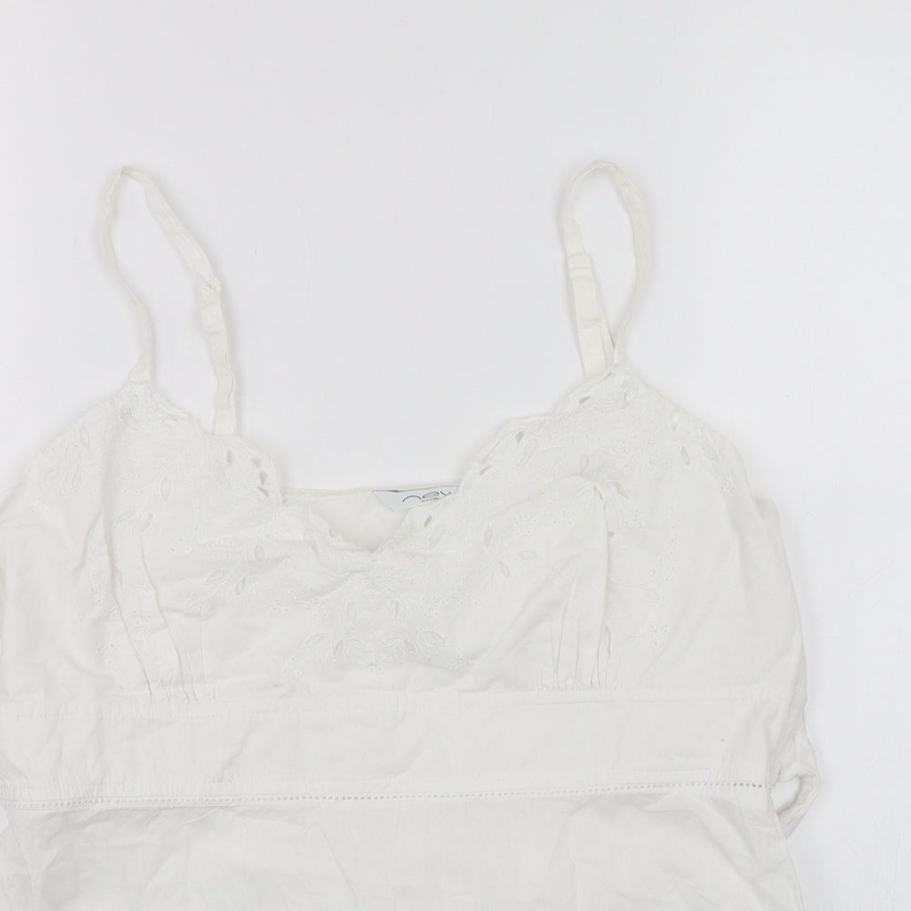 New Look Womens White   Camisole Blouse Size 16