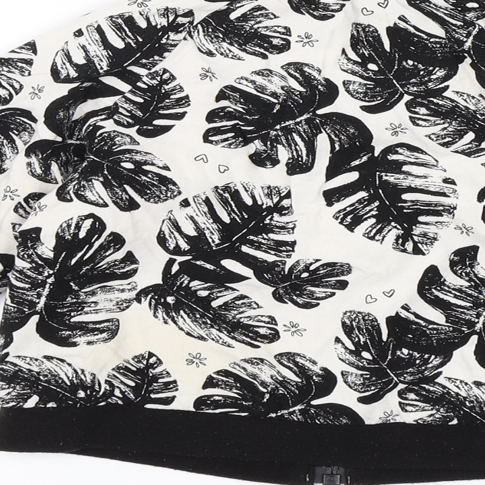 TU Boys Black Floral  Jacket  Size 3-4 Years