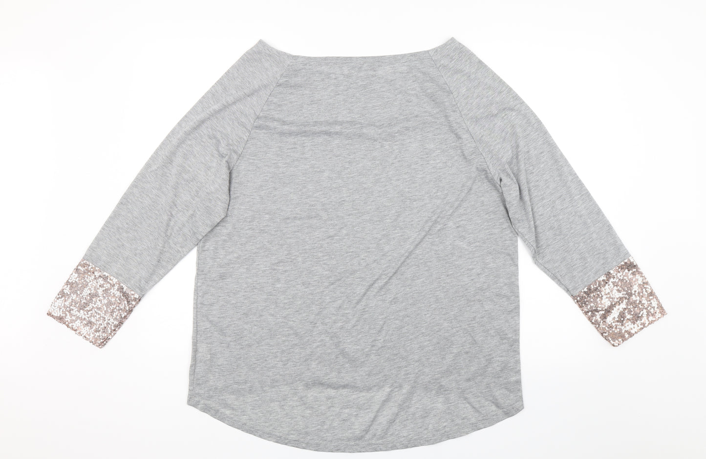 SheIn Womens Grey   Jersey T-Shirt Size XL