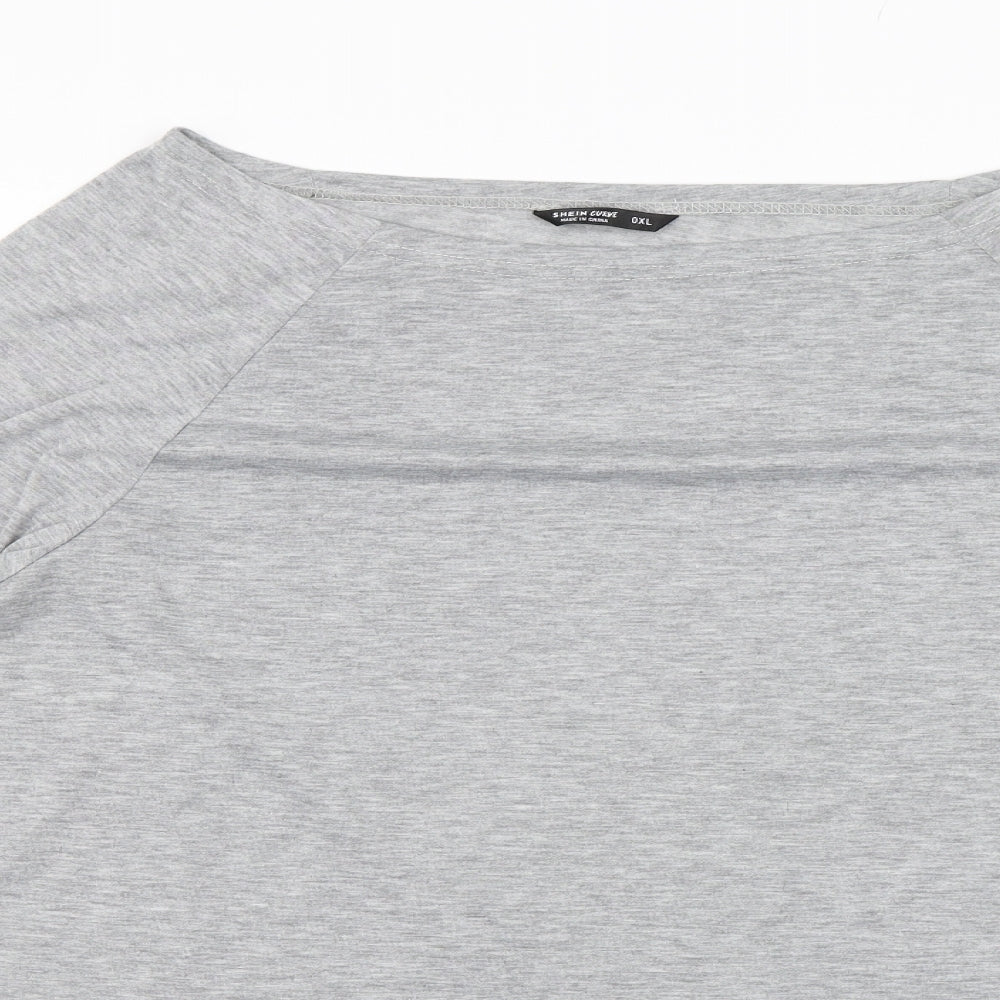 SheIn Womens Grey   Jersey T-Shirt Size XL