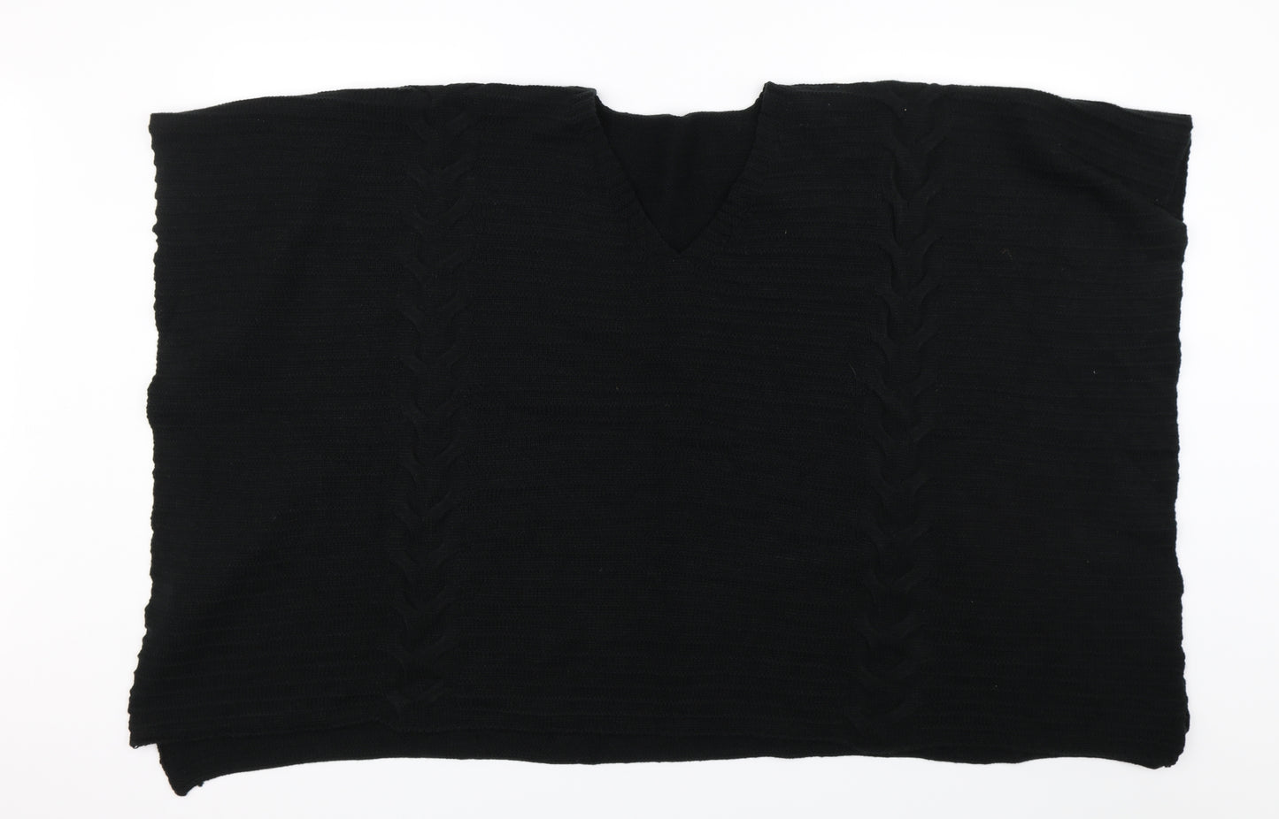 TU Womens Black   Cape Jumper One Size