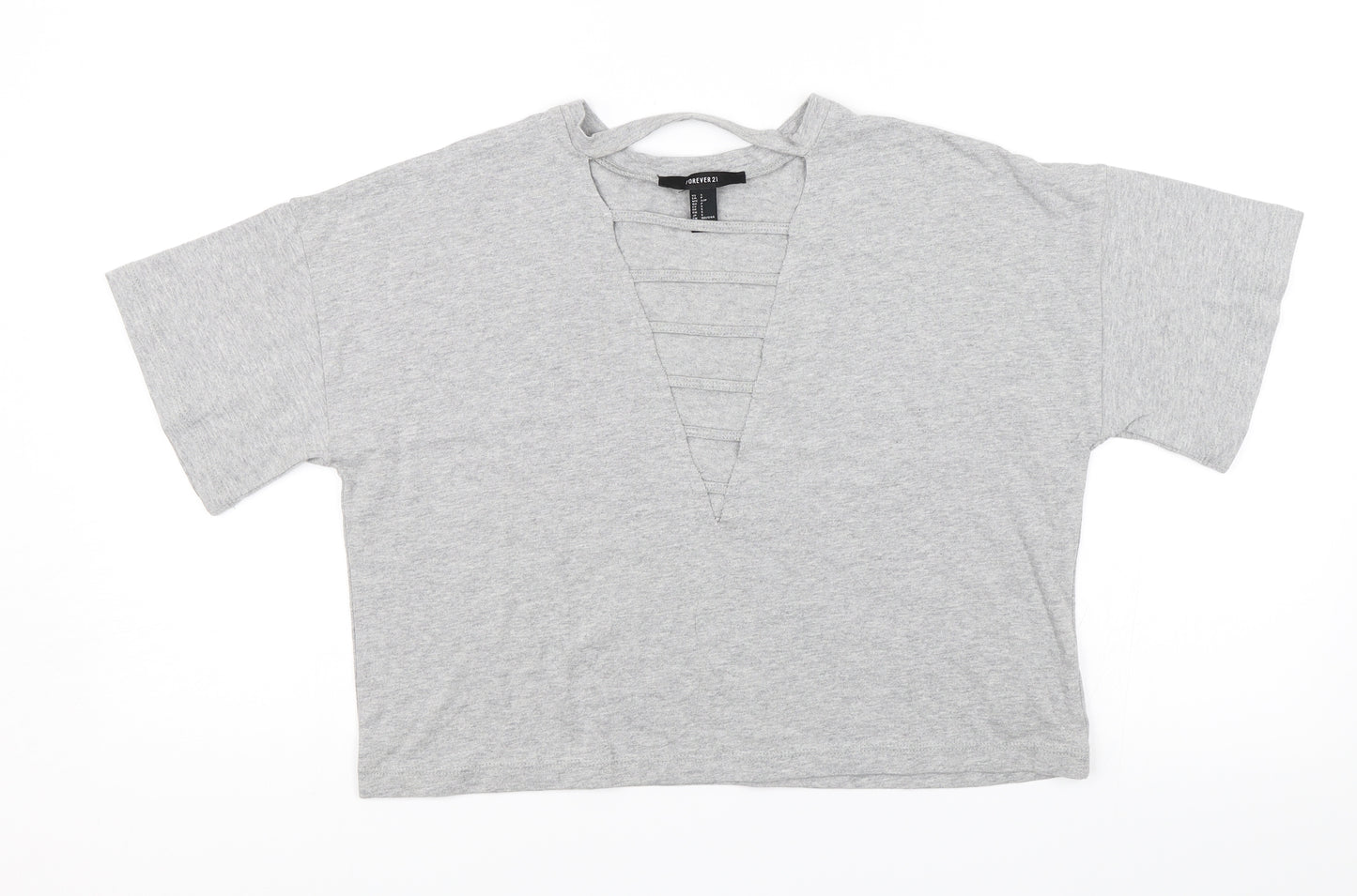 FOREVER 21 Womens Grey   Basic T-Shirt Size S
