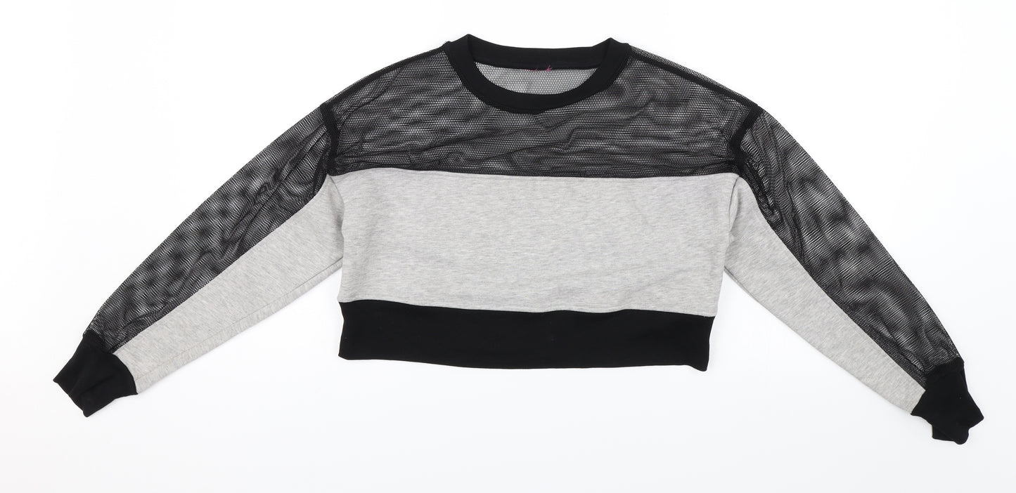 Miss Selfridge Womens Grey   Pullover Jumper Size XS