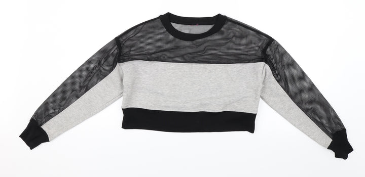 Miss Selfridge Womens Grey   Pullover Jumper Size XS