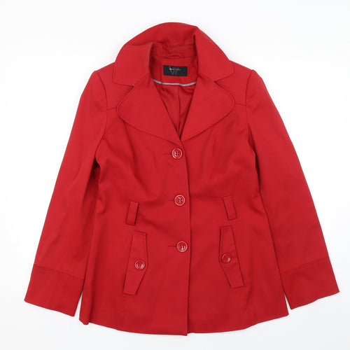 BHS Womens Red   Jacket  Size 10