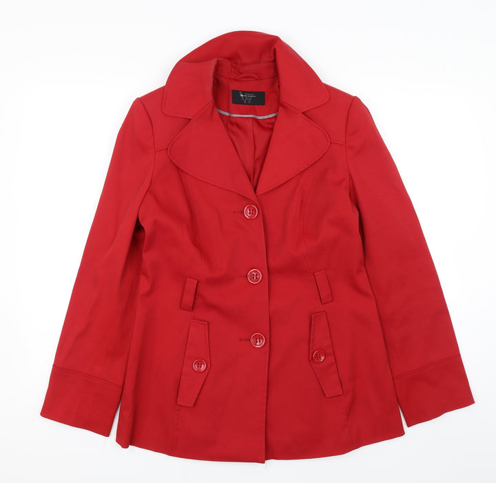 BHS Womens Red   Jacket  Size 10