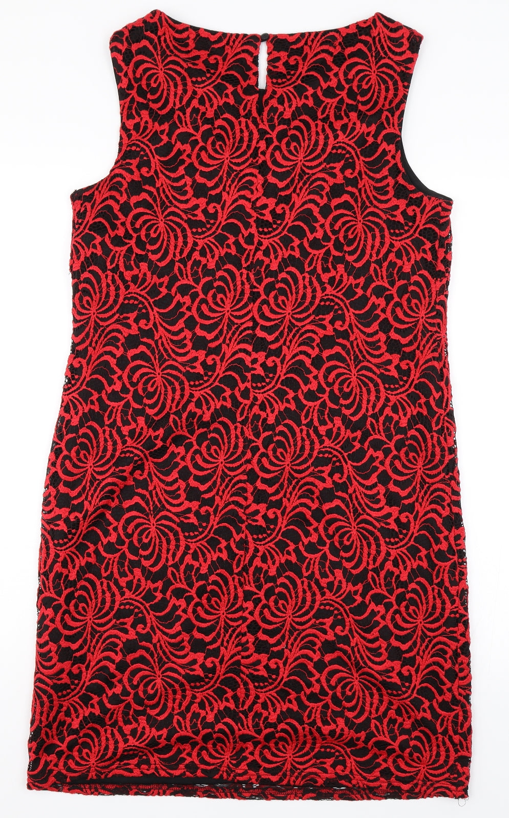 Roman Womens Red Floral  Shift  Size 10