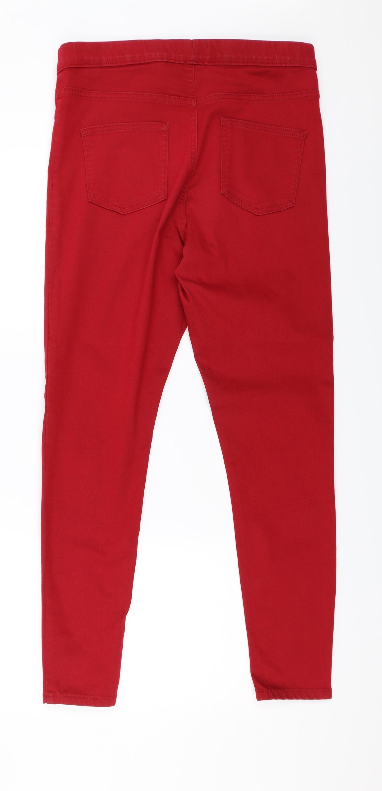M&S Womens Red   Jegging Jeans Size 14 L27 in