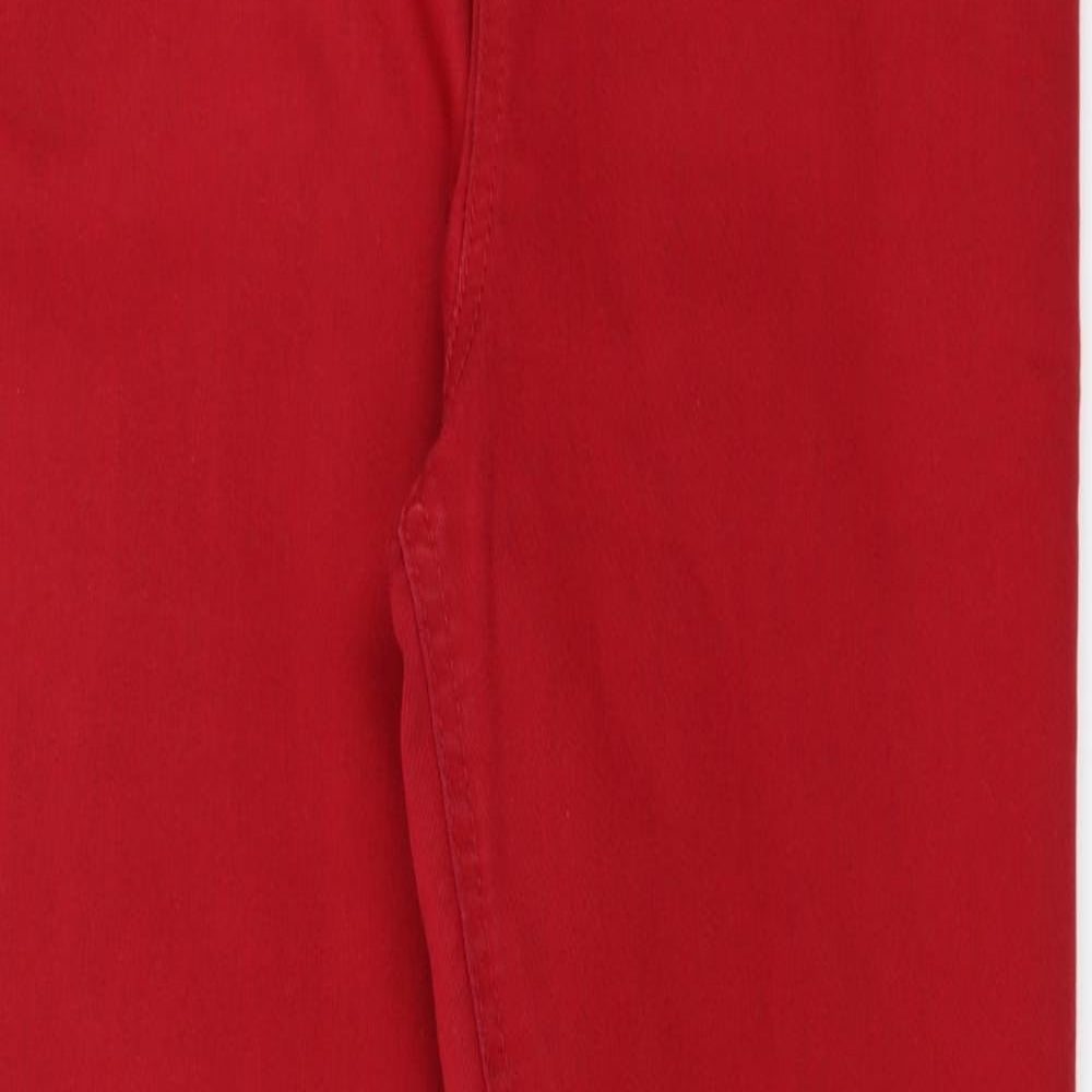 M&S Womens Red   Jegging Jeans Size 14 L27 in