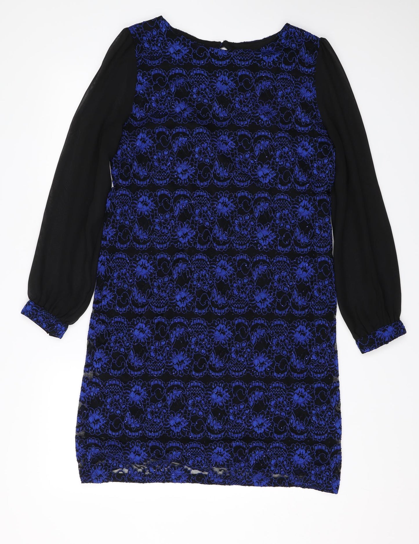 Dorothy Perkins Womens Black Floral  Shift  Size 14