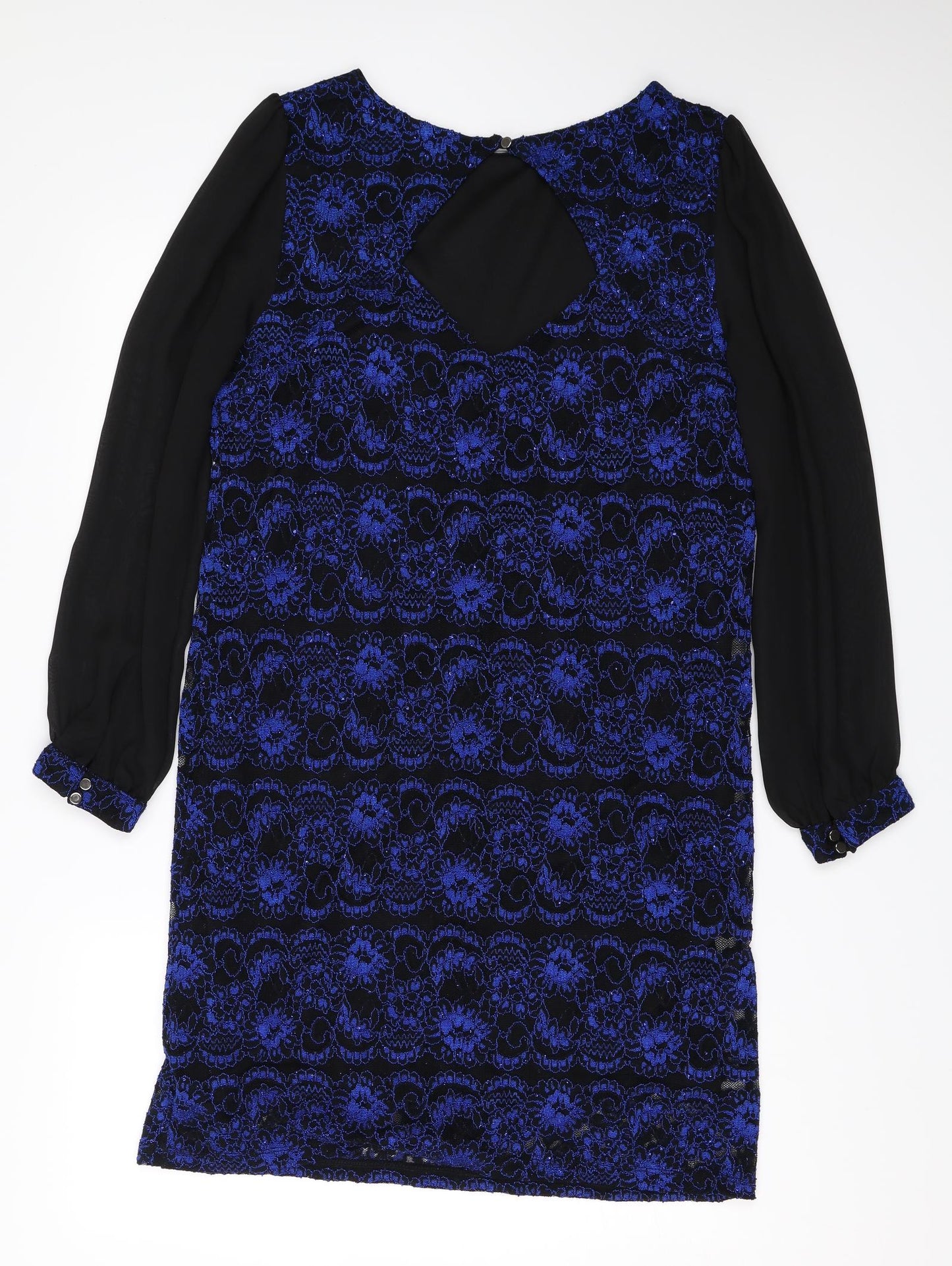 Dorothy Perkins Womens Black Floral  Shift  Size 14