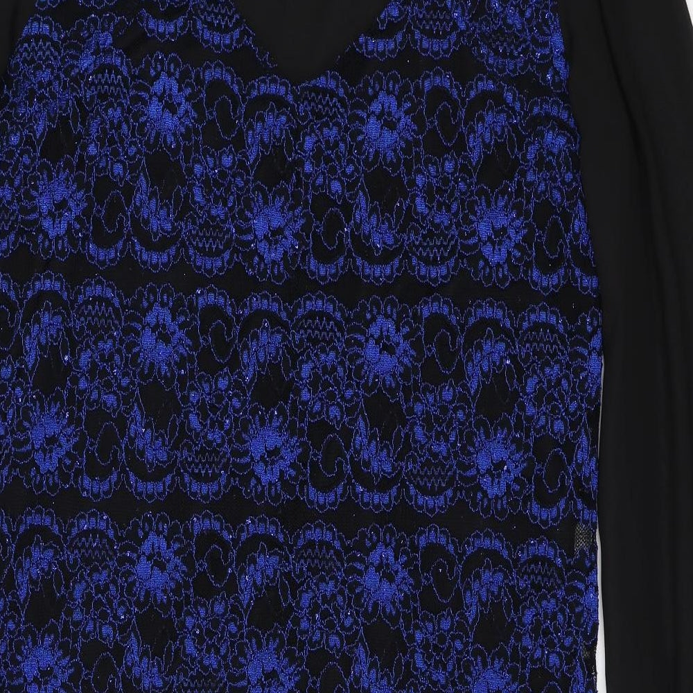 Dorothy Perkins Womens Black Floral  Shift  Size 14
