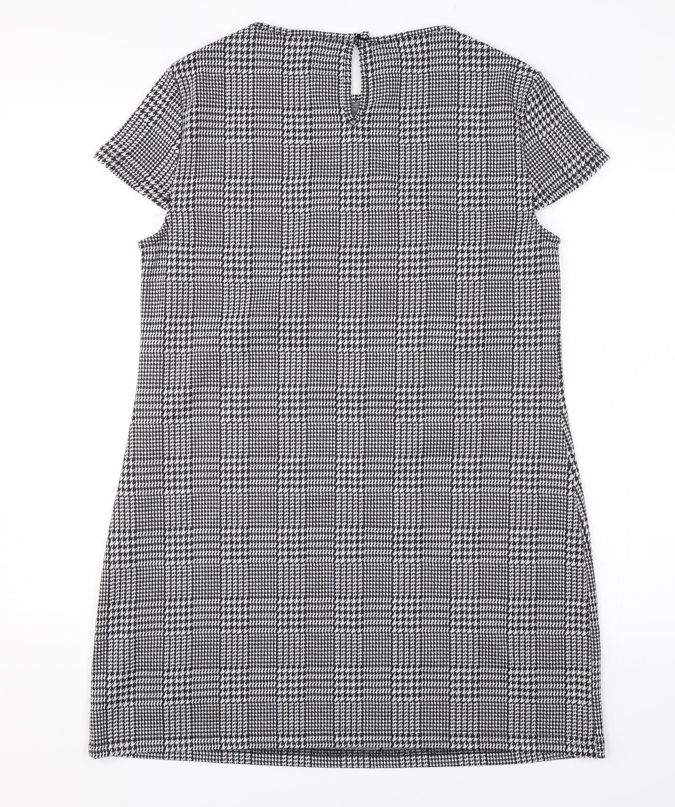 Dorothy Perkins Womens Grey Check  A-Line  Size 12