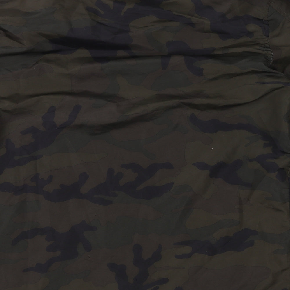 Brave Soul Mens Green Camouflage  Jacket  Size XL