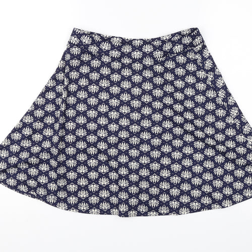 H&M Womens Blue Floral  Swing Skirt Size S