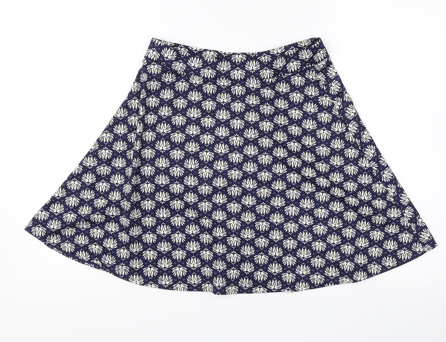 H&M Womens Blue Floral  Swing Skirt Size S
