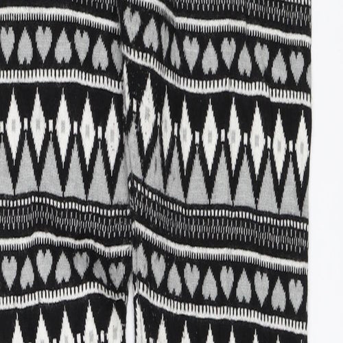 Primark Girls Black Geometric  Sweatpants Trousers Size 13-14 Years