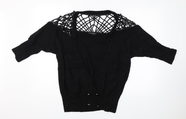 Dorothy Perkins Womens Black Cardigan Jumper Size 10