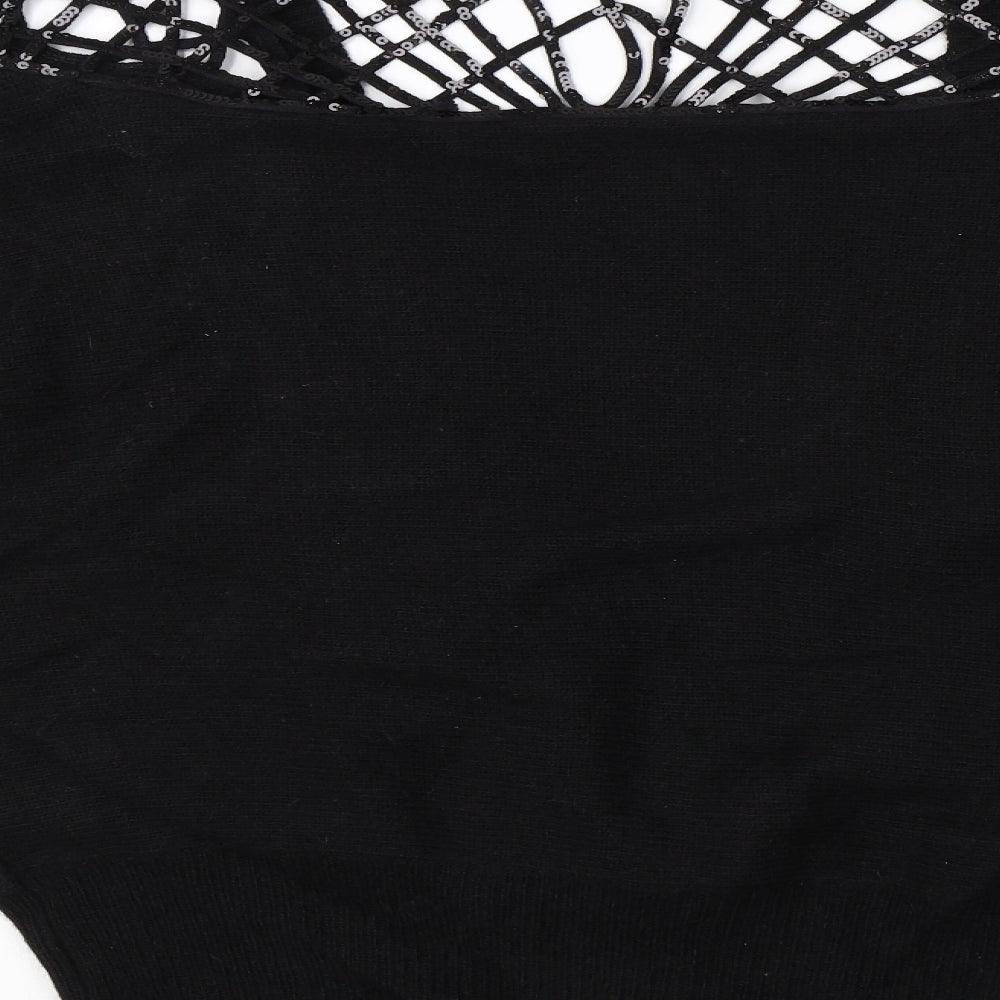 Dorothy Perkins Womens Black   Cardigan Jumper Size 10