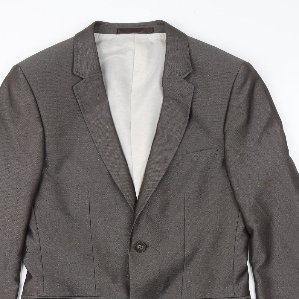 Ventuno 21 Mens Grey   Jacket Blazer Size 34
