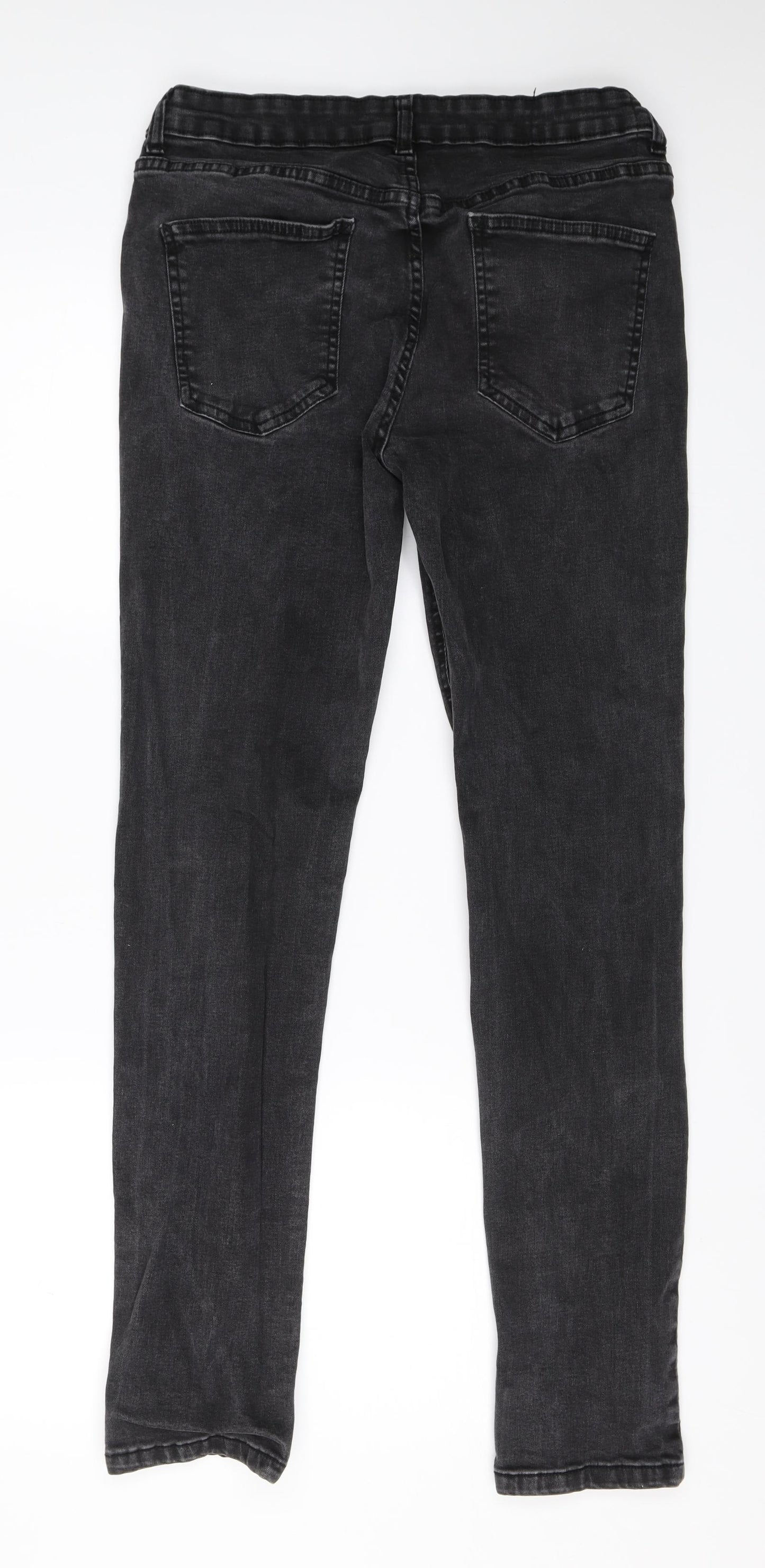 Denim & Co. Mens Black  Denim Skinny Jeans Size 32 L29 in