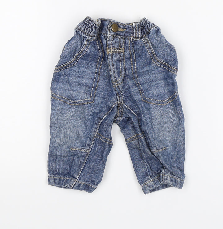 George Baby Blue   Jogger Trousers Size 6-9 Months