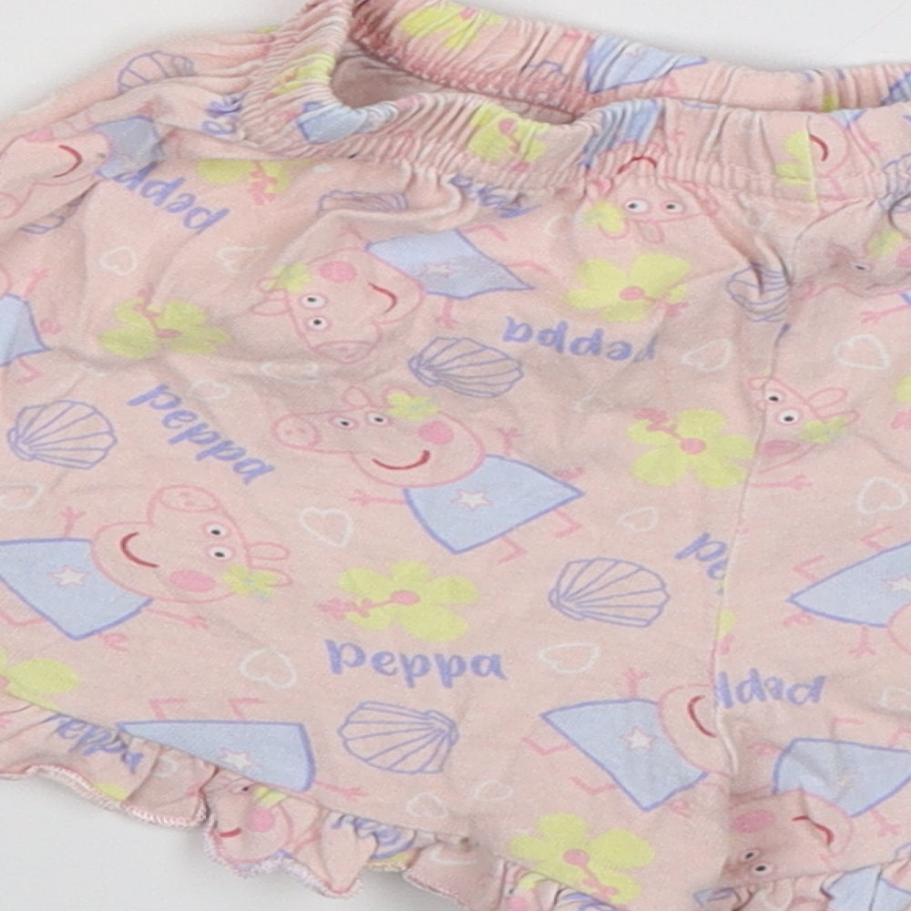 TU Girls Pink   Sweat Shorts Size 3-4 Years - Peppa Pig