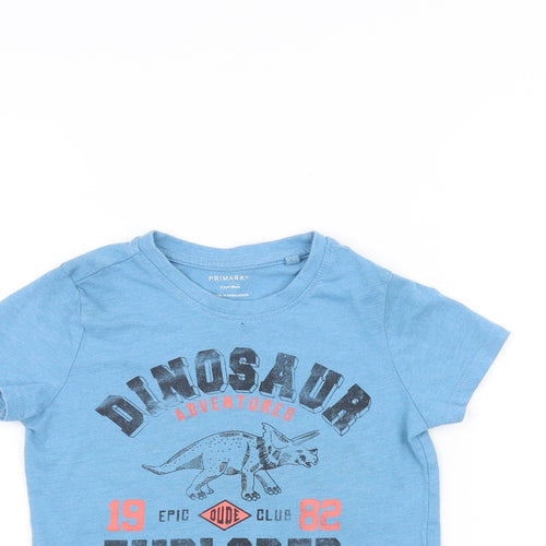 Primark Boys Blue   Basic T-Shirt Size 2-3 Years