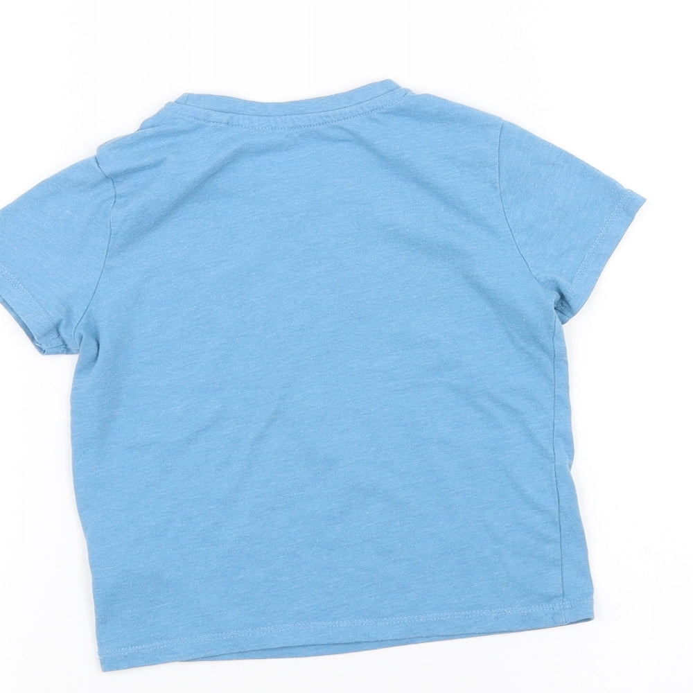 Primark Boys Blue   Basic T-Shirt Size 2-3 Years
