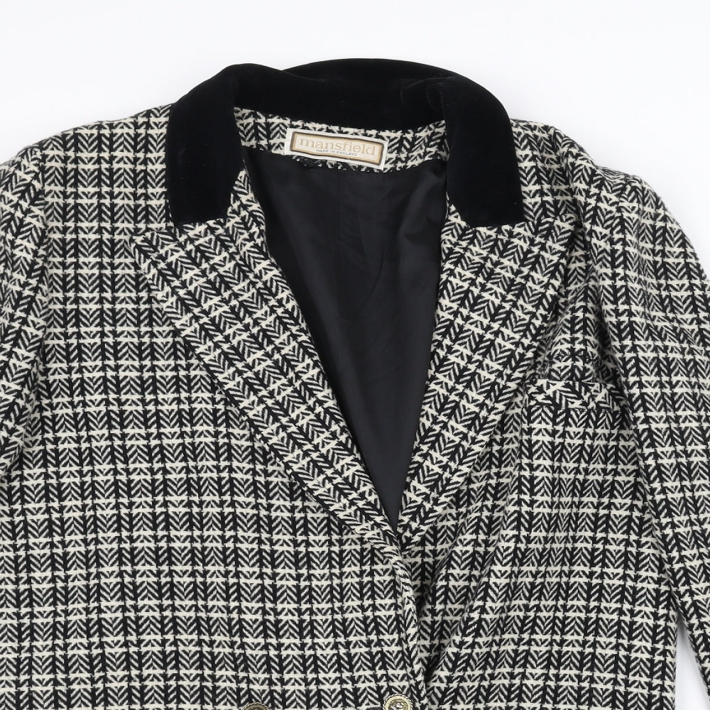 Mansfield Womens Black   Jacket  Size 14