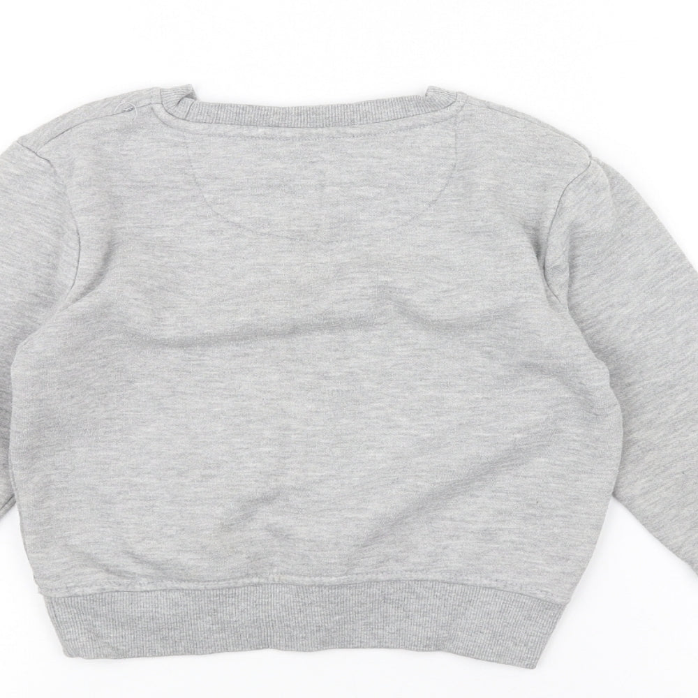 Primark Boys Grey   Pullover Jumper Size 3-4 Years