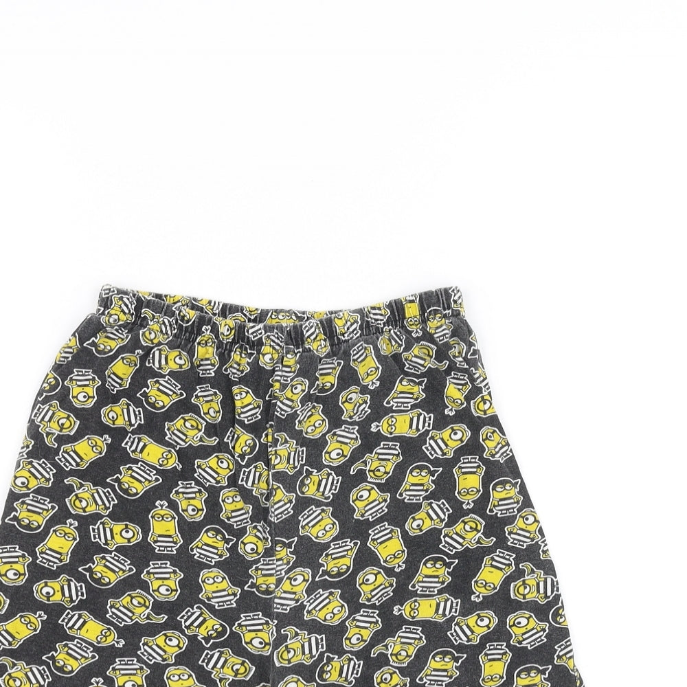 Despicable Me Boys Black   Sweat Shorts Size 9-10 Years