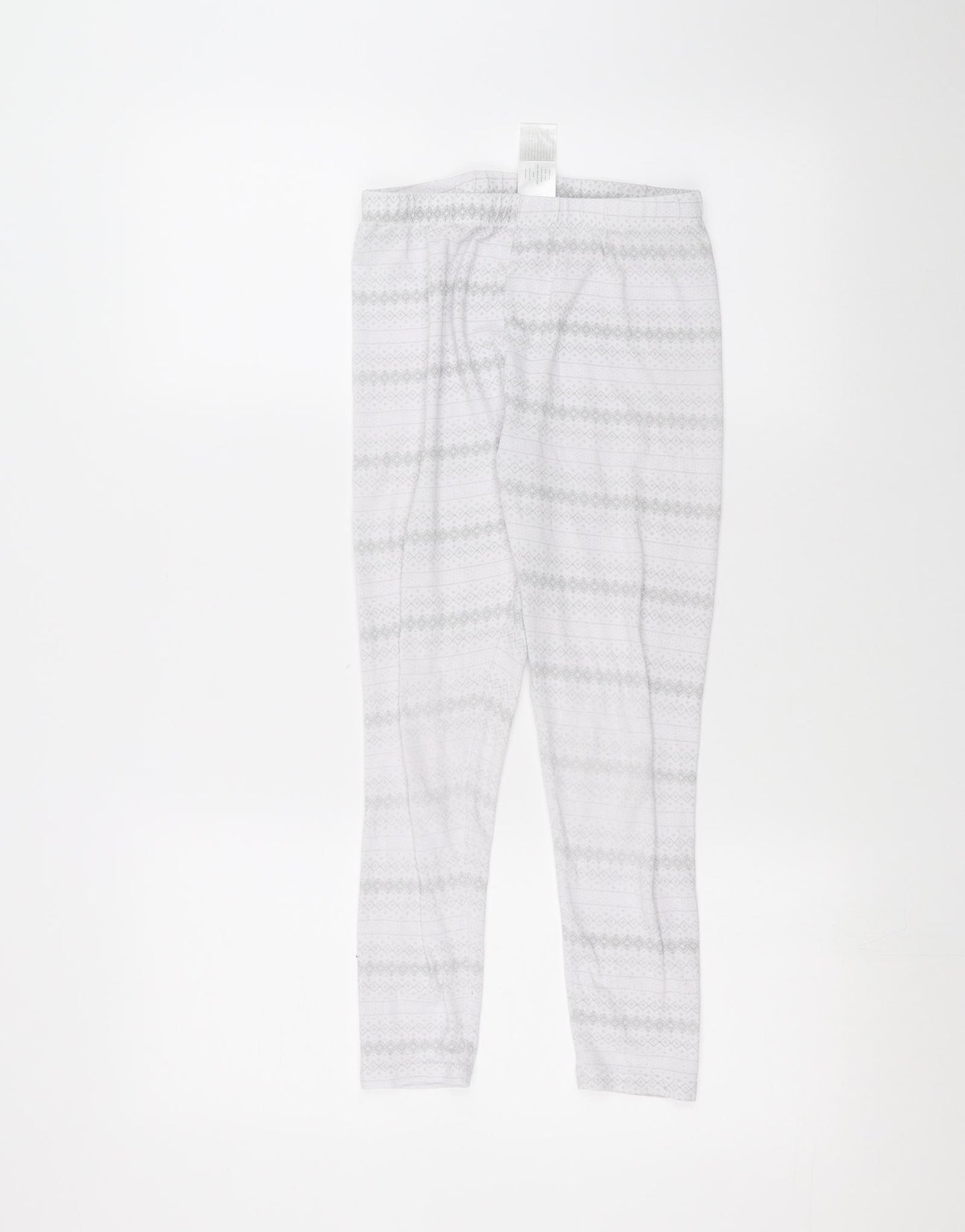Preworn Girls White   Sweatpants Trousers Size M