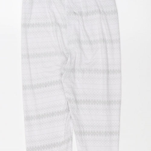 Preworn Girls White   Sweatpants Trousers Size M