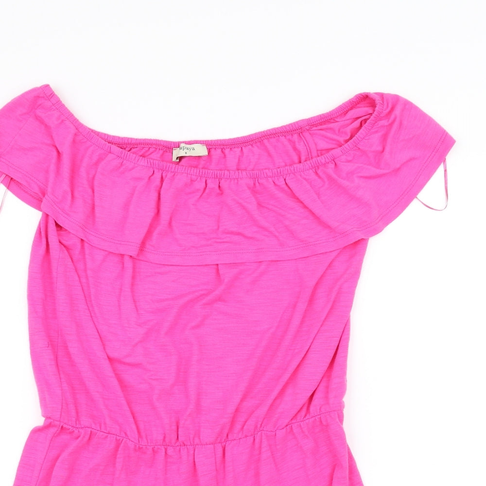 Papaya Womens Pink   Jumpsuit One-Piece Size 8