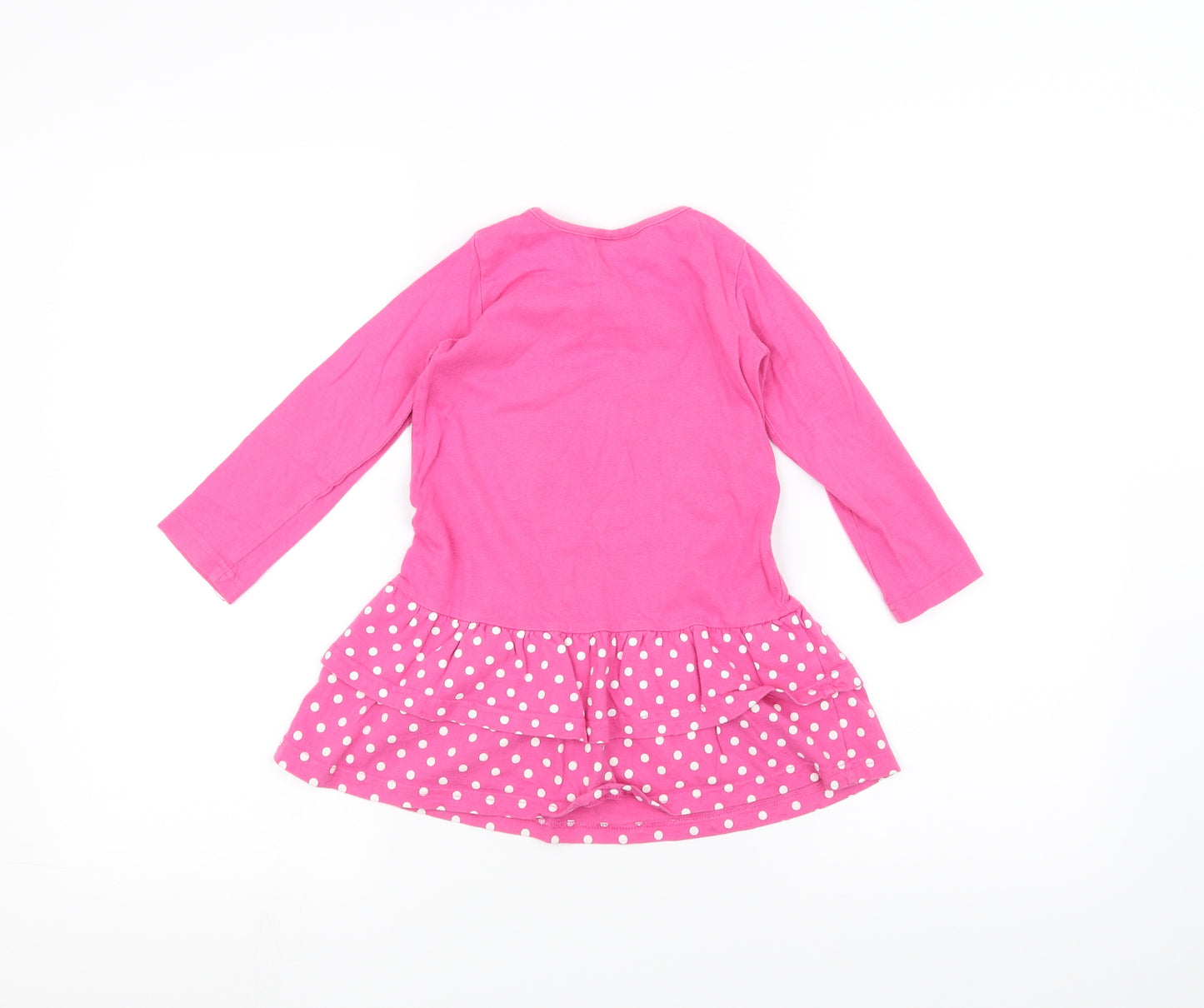 George Girls Pink Polka Dot  Basic T-Shirt Size 3-4 Years  - Peppa Pig