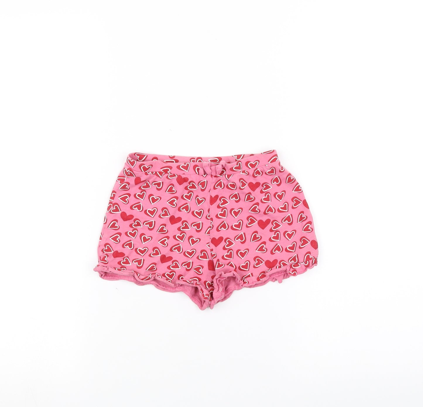 Preworn Girls Pink   Sweat Shorts Size 6 Years