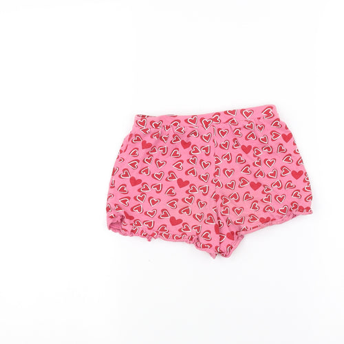 Preworn Girls Pink   Sweat Shorts Size 6 Years