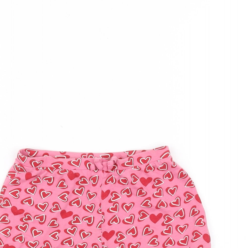 Preworn Girls Pink   Sweat Shorts Size 6 Years