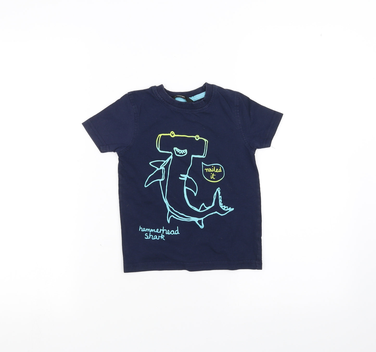 George Boys Blue   Basic T-Shirt Size 2-3 Years