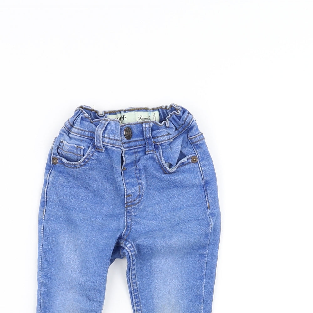 Denim & Co. Baby Blue  Denim Sweatpants Jeans Size 18-24 Months