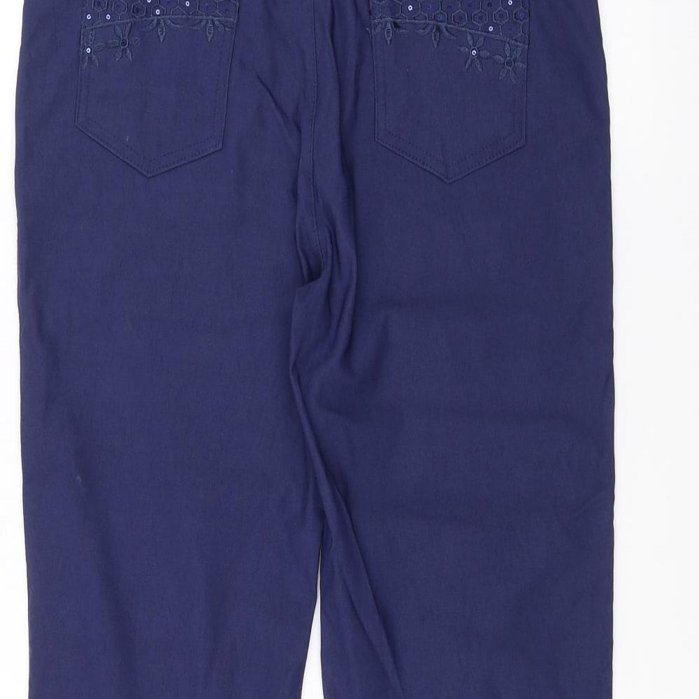 Just Elegance Womens Blue   Trousers  Size 14 L21 in