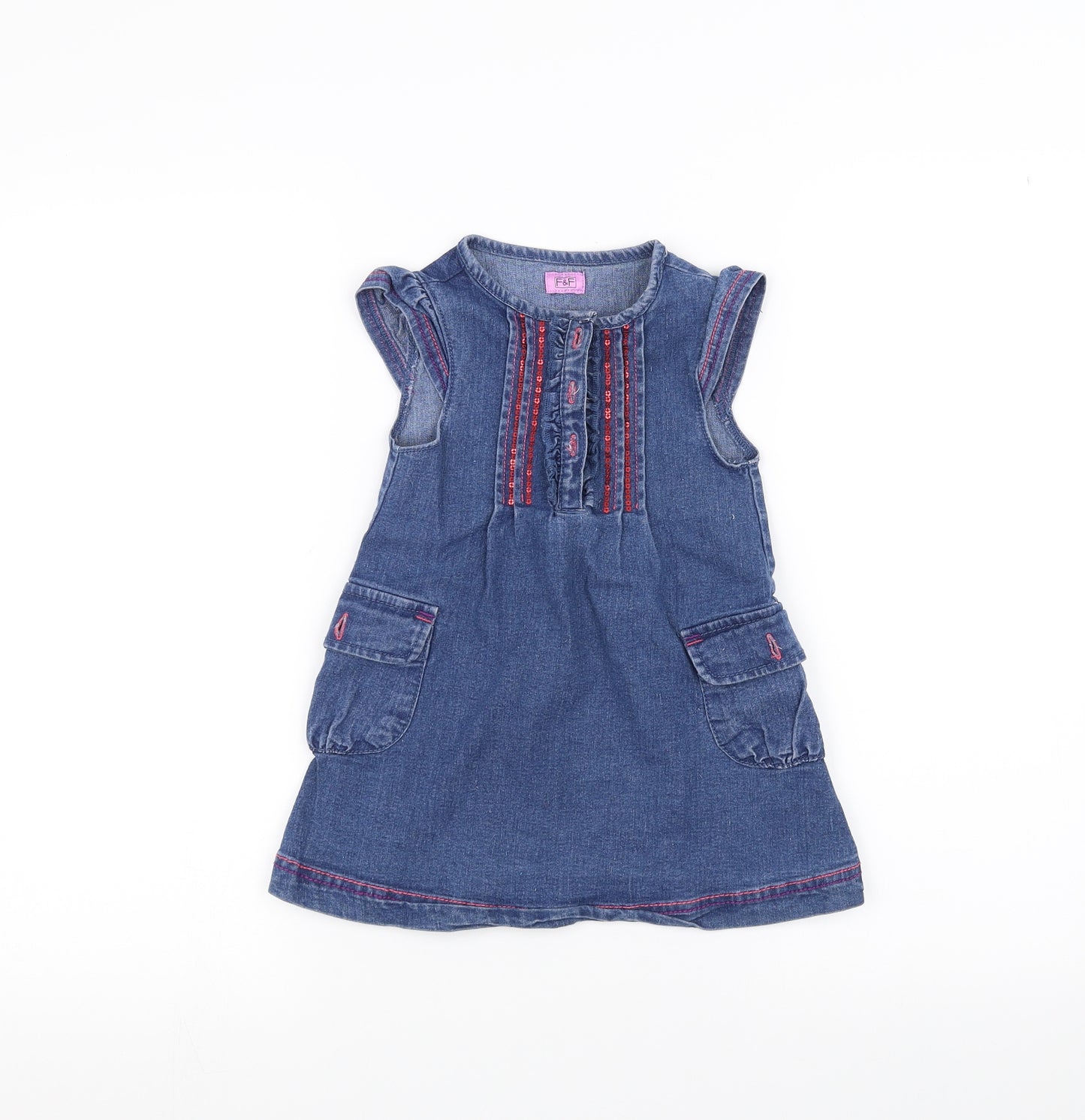 F&F Girls Blue   A-Line  Size 2-3 Years