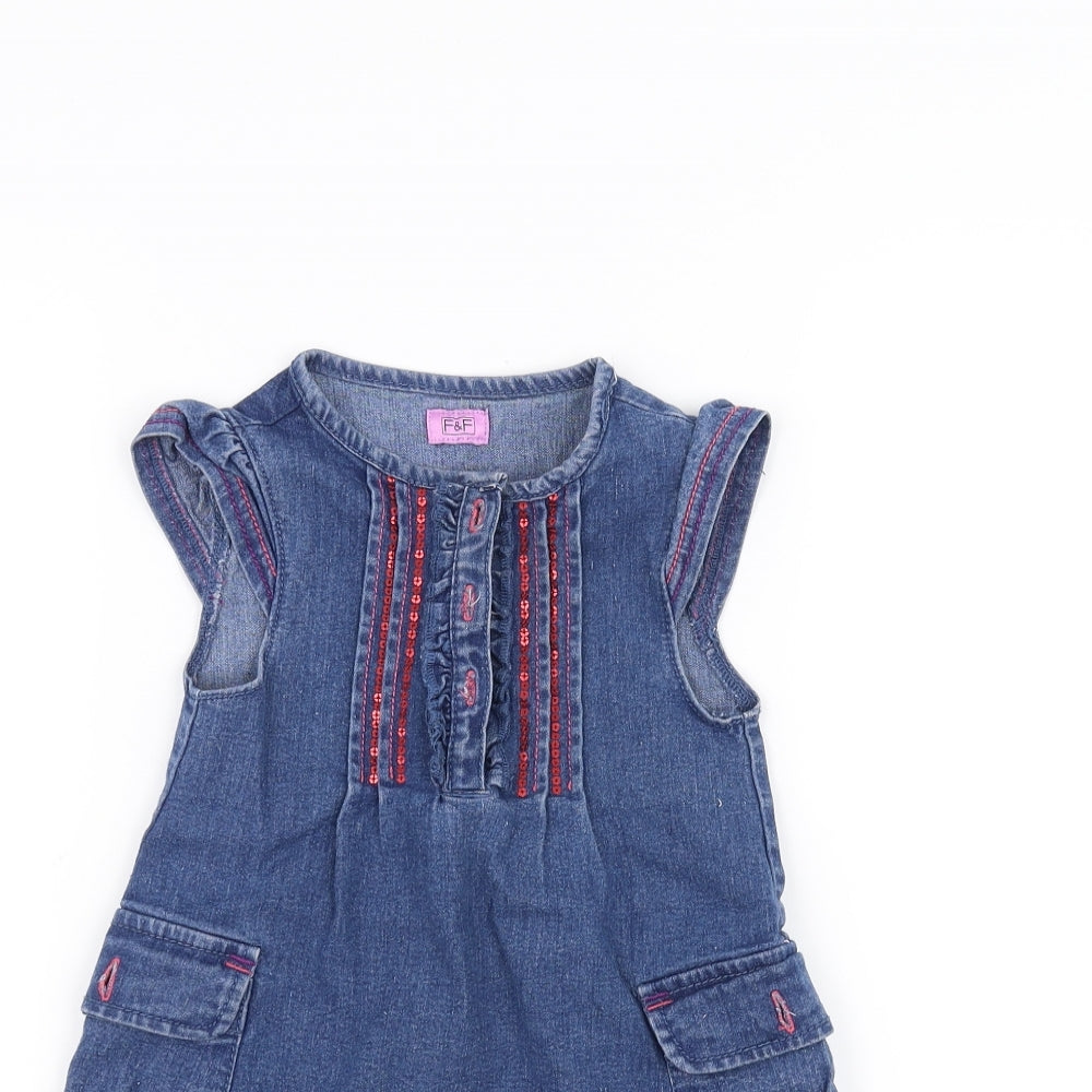 F&F Girls Blue   A-Line  Size 2-3 Years