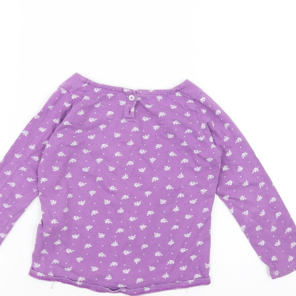 Crew Clothing Girls Purple   Basic T-Shirt Size 4 Years