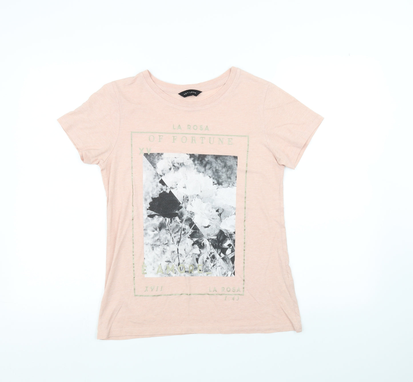 New Look Womens Pink   Basic T-Shirt Size 6