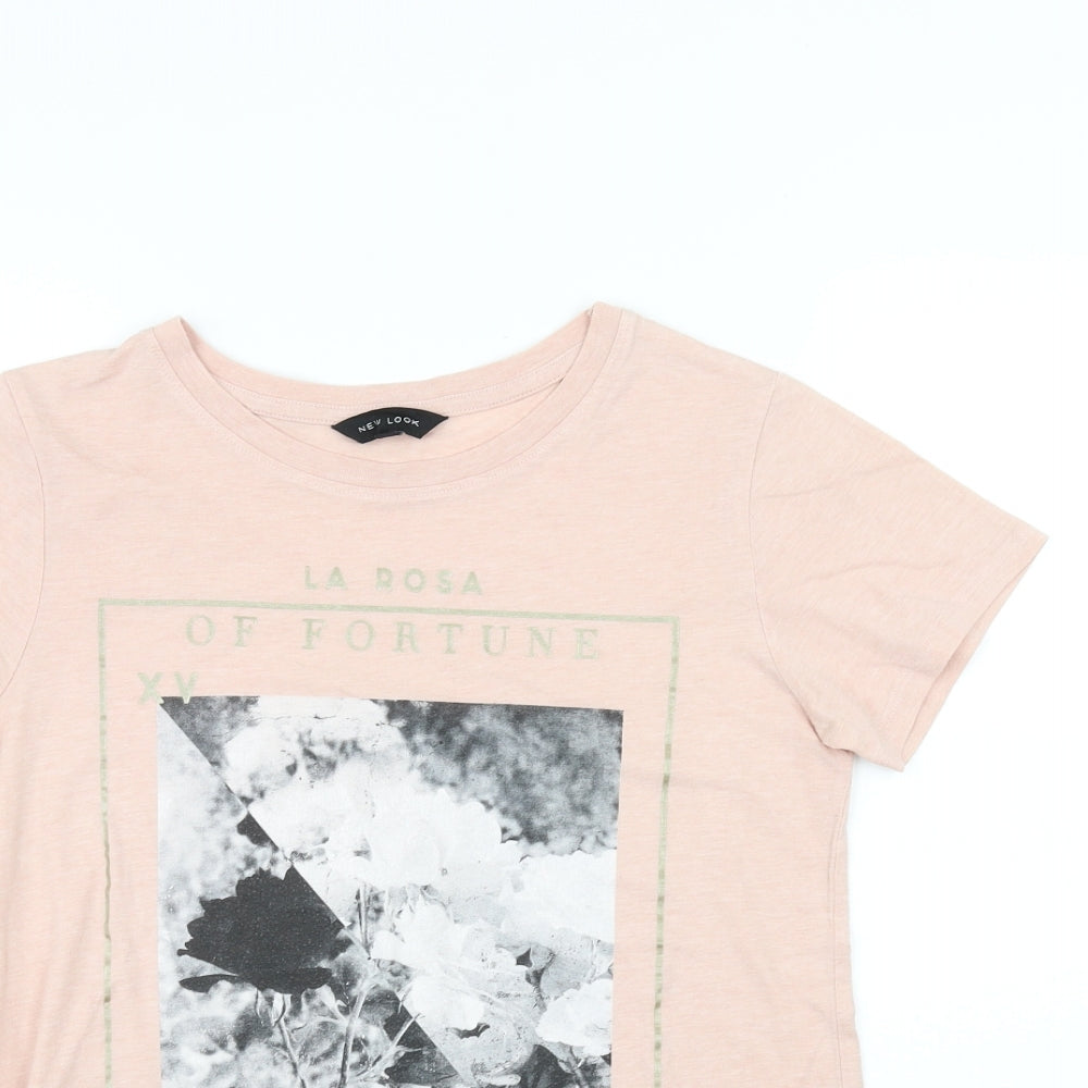 New Look Womens Pink   Basic T-Shirt Size 6