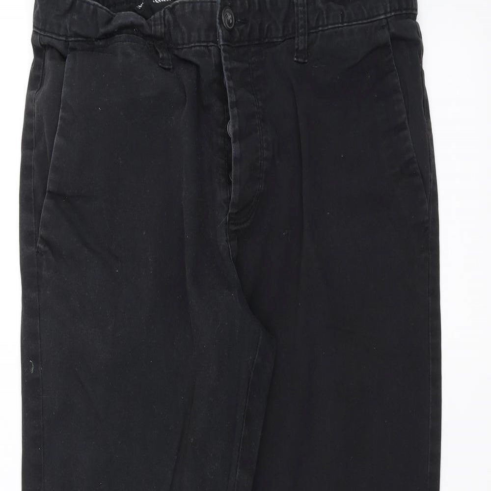 Primark Mens Black  Denim Straight Jeans Size 36 L30 in