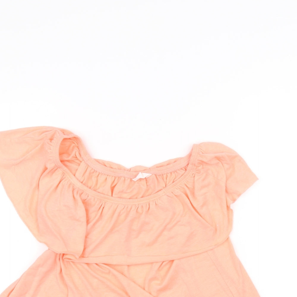 Matalan Girls Orange   A-Line  Size 13 Years